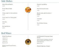 Food prices in Britain, Inexpensive restaurant - salads and side dishes