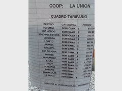 Argentina  Transport,  Transportation prices 