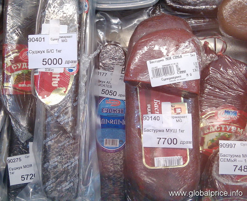 Продукты ереван. Ценники в магазинах Армении. Ереван продукты. Продуктовый рынок Ереван мясная продукция. Бастурма Ереван рынок.