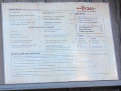 Prices of food in Australia, lunch menu at the cafe 