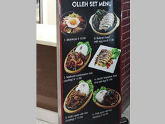 Prices in a cafe in Australia, Asian eating menu with pictures 