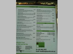Food prices in Australia, Prices at a cafe in Sydney