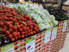 Цены на фрукты в Австралии, Помидоры, авокадо, виноград