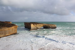 Port Campbell Park in Australia, London Arch - a natural arch in Port Campbell National Park