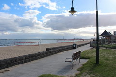 Walking around Melbourne, Volleyball courts on the beaches