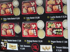 Prices in Vienna in restaurants, Japanese cuisine