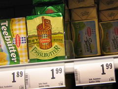 Цены на продукты в Австрии в Вене, Масло