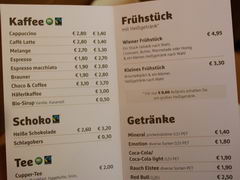Цены в кафе в Вене, Кофейная карта