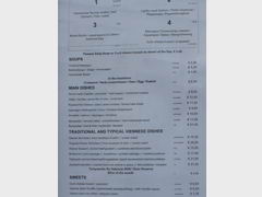 Prices in Vienna in a restaurant, Another tourist restaurant