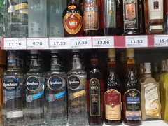 Цены на продукты питания в Белоруссии, Водка и коньяки