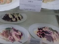 Restaurant food cost in Minsk in Belarus, Salads and othet meals