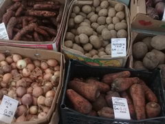The costs of groceries in Belarus in Minsk, vegetables on the market