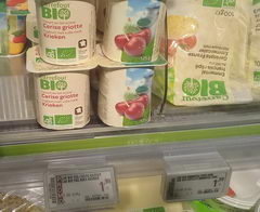 Цены в Бельгии на молочные продукты, Йогурты