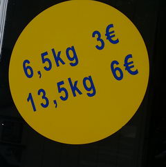 Цены на услуги в Бельгии, цены в прачечной