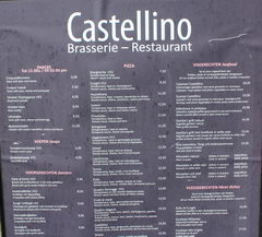 Prices at restaurants in Belgium, Restaurant-bakery menu
