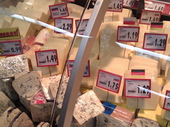Цены на продукты питания в Болгарии, Стоимость сыра в супермаркете