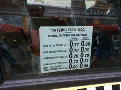 Transport in Sofia, Taxi prices