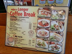 How much is dinner in Brunei, Prices-list in tourist cafe