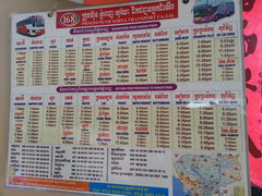 Камбоджа, Пномпень, транспорт, Расписание междугородних автобусов