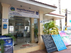Cambodia, buses in Kampot, Tourist Information Centre