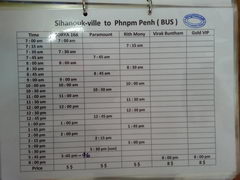 Камбоджа, Сиануквиль, автобусы, Расписание и цены в Пном Пень