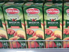 Цены на продукты в Черногории в Будве, Соки в пакете