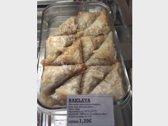 Street food prices in Montenegro, Baklava