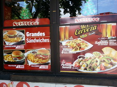 Cafes and restaurants prices in Chile, Fast food meals 