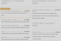Цены в Копенгагене в Дании в кафе, Сэндвичи, Салаты