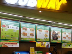 Prices for food in Dubai, Prices at Subway