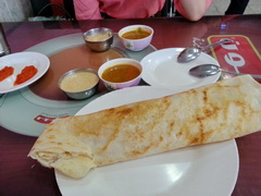 Prices for food in Dubai, Masala dosa lunch