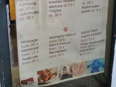 Attractions in Tallinn in Estonia, Prices beauty salon