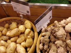 Prices for food in stores in Tallinn, Potatoes and Ginger