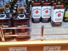Prices in duty free on the ferry Silja Line, Bourbon Jim Beam
