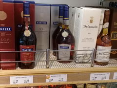 Prices in duty free on the ferry Silja Line, Cognac Martell