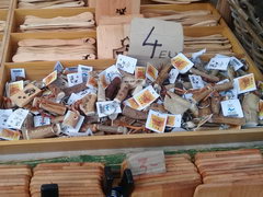Prices for souvenirs in Helsinki in Finland, wooden souvenirs
