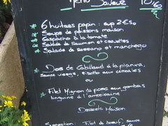 Food prices in France, lunch at a cafe