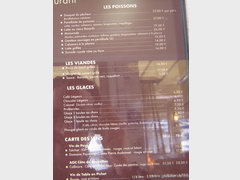 Prices in France, Restaurant menus - main courses