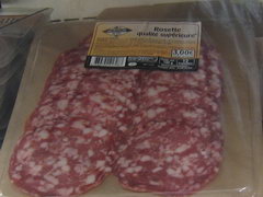 Grocery prices in France, salami