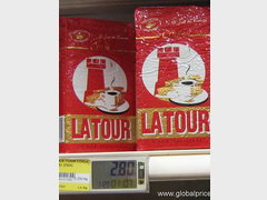 Grocery store prices in France, Ground coffee