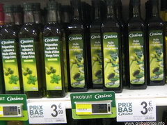Grocery store prices in France, Olive oil 0.5l.