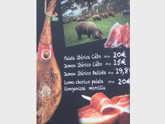 Food and drink prices in France, smoked meat (Jamon)