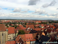 Фотографии Германии и Баварских городков, Роттенбург над Таубером вид с колокольни