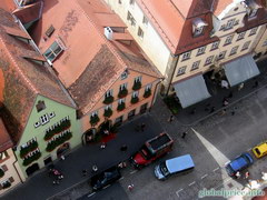 Photos of Bavarian towns, View of Rottenburg from the height of the local bell tower