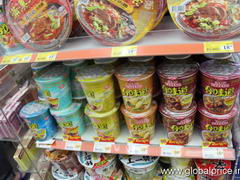 Hong Kong, food store prices, noodles