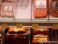 Hong Kong, food store prices, Sausages