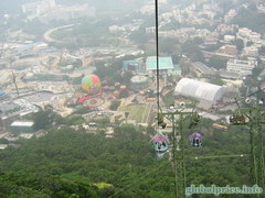 Развлечения в Гонконге в Оушен парке, Канатная дорога и воздушный шар