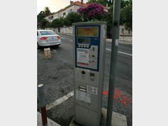 Транспорт в Дубровнике (Хорватия), Парковочный автомат