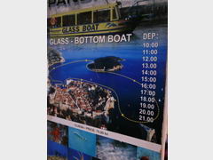 Excursions in Dubrovnik (Croatia), glass-bottom boat excursion