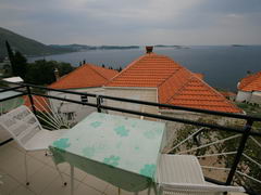 Accommodation in Dubrovnik (Croatia), View from the balcony to the sea 